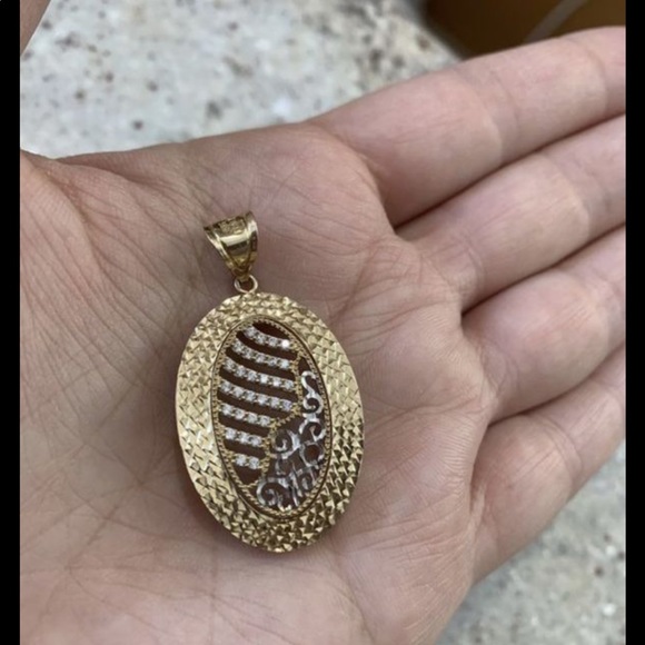 14K-585 gold pendant - Picture 1 of 4